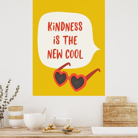 Kindness is de nieuwe kool poster (Keuken)