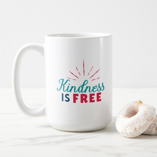 Kindness is Free Mug Koffiemok (Met donut)