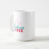Kindness is Free Mug Koffiemok (Voorkant links)