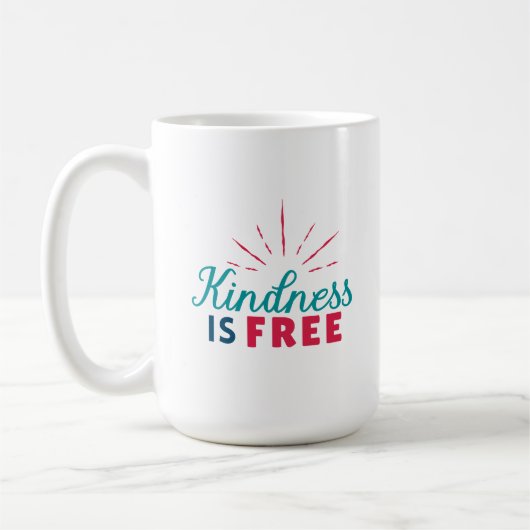 Kindness is Free Mug Koffiemok (Links)