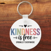 Kindness Is Free Sprinkle It Everywhere Sleutelhanger (Achterkant)