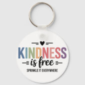 Kindness Is Free Sprinkle It Everywhere Sleutelhanger (Achterkant)