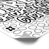 Kindness is gratis - kleurpagina poster (Hoek)