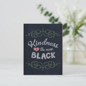 Kindness is het New Black Inspirerend Briefkaart (Staand voorkant)