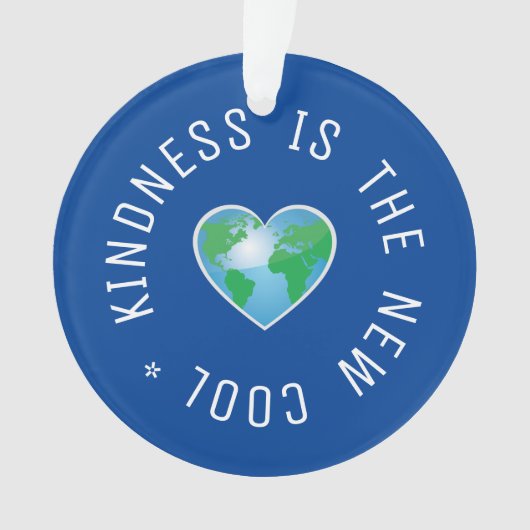 Kindness is het nieuwe coole citaat ornament (voorkant)