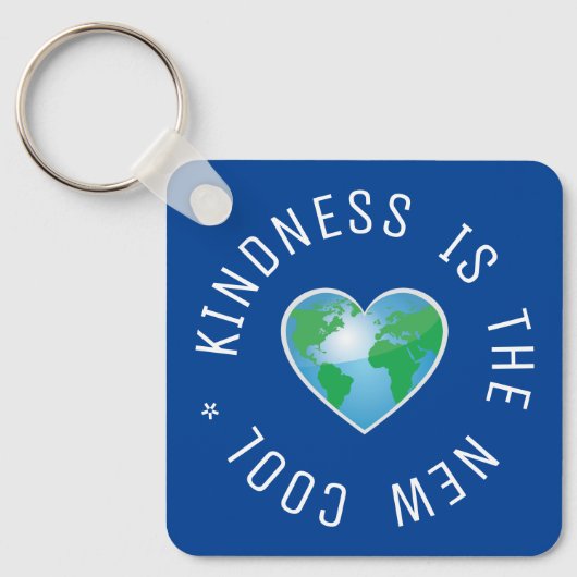 Kindness is het nieuwe coole citaat sleutelhanger (Voorkant)