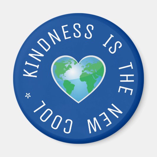 Kindness is het nieuwe coole wereldbol van de prij magneet (Voorkant)