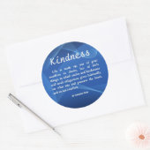 Kindness is leven ronde sticker (Envelop)