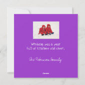 "Kindness is like Snow"-fotokaart Feestdagenkaart (Achterkant)