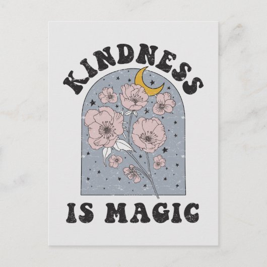 Kindness is Magic  Flowers Briefkaart (Voorkant)
