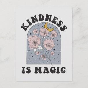 Kindness is Magic  Flowers Briefkaart