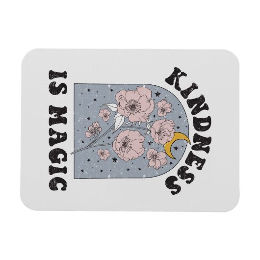 Kindness is Magic Flowers Magneet (Horizontaal)