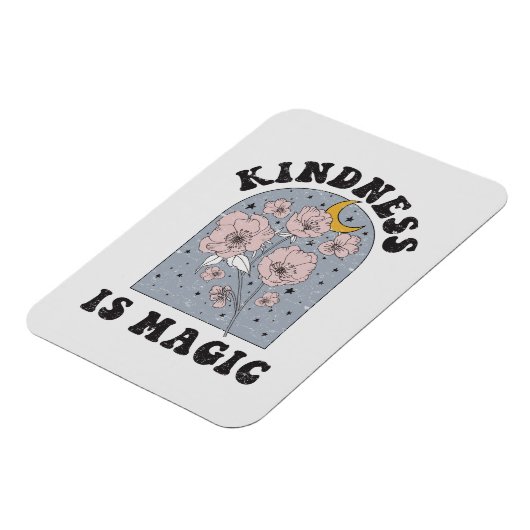 Kindness is Magic Flowers Magneet (Linkerzijde)