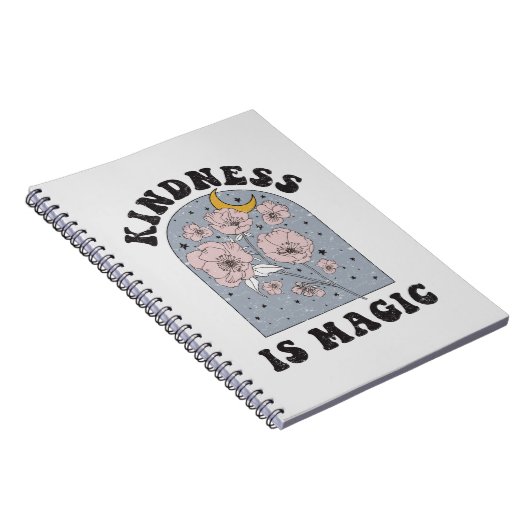 Kindness is Magic Flowers Notitieboek (Rechterzijde)