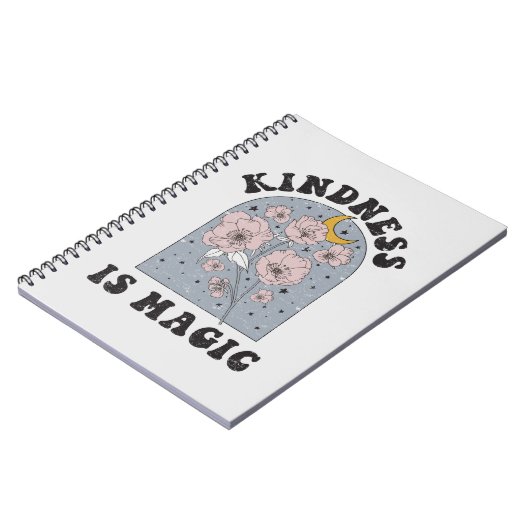 Kindness is Magic Flowers Notitieboek (Linkerzijde)