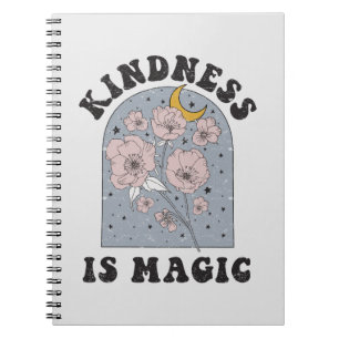 Kindness is Magic  Flowers Notitieboek