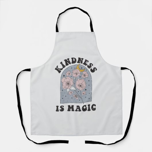 Kindness is Magic Flowers Schort (Voorkant)