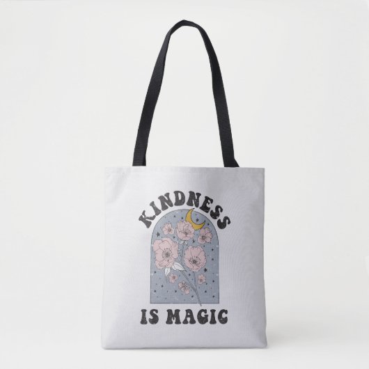 Kindness is Magic  Flowers Tote Bag (Voorkant)
