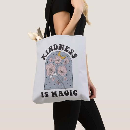 Kindness is Magic  Flowers Tote Bag (Dichtbij)