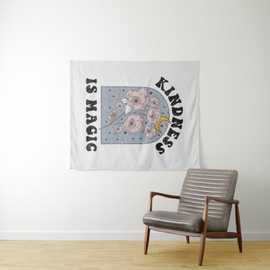 Kindness is Magic Flowers Wandkleed (In Situ (horizontaal))