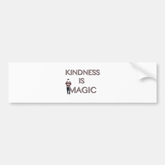 Kindness is Magisch Bumpersticker (Voorkant)