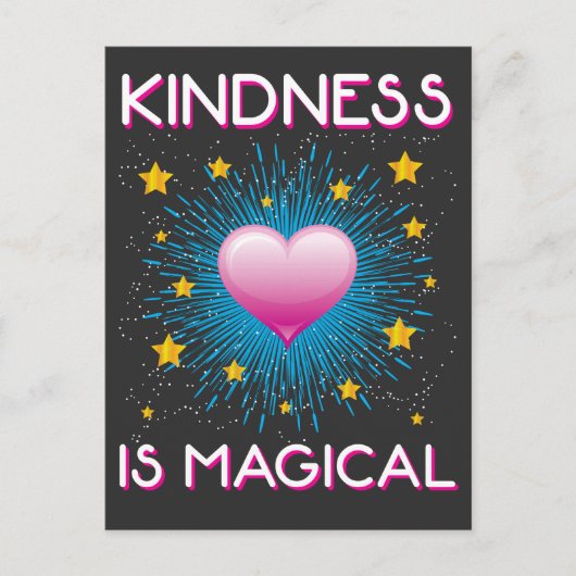 Kindness is magisch Inspirerend regenboog Briefkaart (Voorkant)