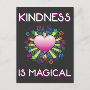 Kindness is magisch Rainbow Star-Inspirerend Briefkaart