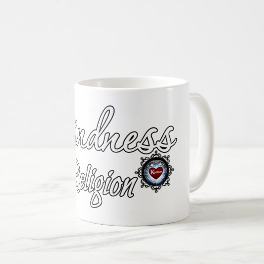 Kindness is mijn religie koffiemok (Voorkant rechts)