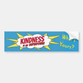 KINDNESS is mijn Superpower...schoolbussignaal Bumpersticker (Voorkant)