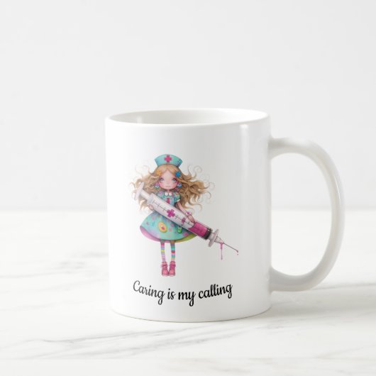 Kindness Is My Calling – Nurse Mug Koffiemok (Rechts)