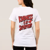 Kindness is My Superpower Illustration Comic Style Tri-Blend Shirt (Achterkant)