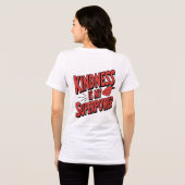 Kindness is My Superpower Illustration Comic Style Tri-Blend Shirt (Achterkant volledig)