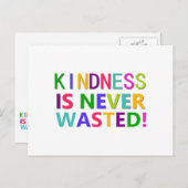 Kindness is nooit verspild briefkaart (Voorkant / Achterkant)