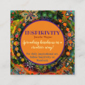 "Kindness is Nooit verspild" Geïnspireerde kaarten Vierkante Visitekaartje (Achterkant)