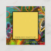 "Kindness is Nooit verspild" Geïnspireerde kaarten Vierkante Visitekaartje (Achterkant)