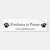 Kindness is power Bumpersticker (Voorkant)