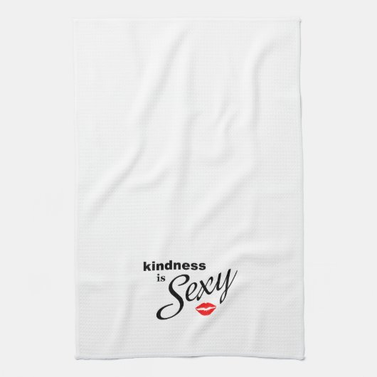 Kindness is Sexy keukenhanddoek (Verticaal)