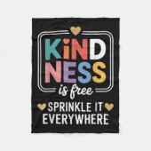 Kindness Is Sprinkle It Everywhere Motivational  Fleece Deken (Voorkant)