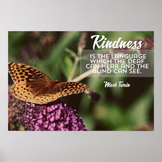 Kindness Is The Language Poster (Voorkant)