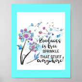 Kindness is vrij Poster (Voorkant)
