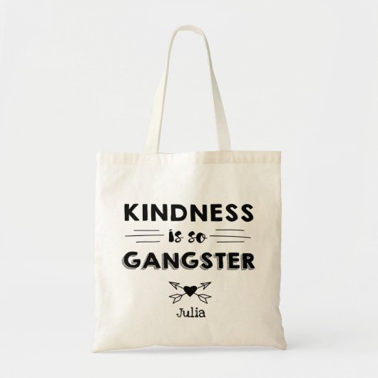 Kindness is zo Gangster Canvas tas (Voorkant)