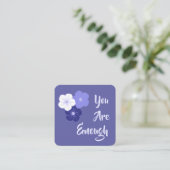 Kindness-kaart: "Je bent genoeg"-kaart Vierkante Visitekaartje (Staand voorkant)