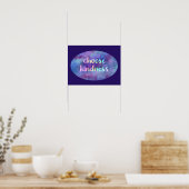 "Kindness kiezen" Nebula Poster (Keuken)