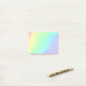 "Kindness kiezen" pasteelregenboog esthetisch Post-it® Notes (Op bureau)