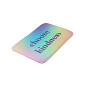 "Kindness kiezen" pastelregenbooggradiënt Badmat (Gekanteld)