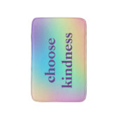 "Kindness kiezen" pastelregenbooggradiënt Badmat (Voorkant Verticaal)