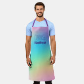 "Kindness kiezen" pastelregenbooggradiënt Schort (Gedragen)