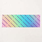"Kindness kiezen" pastelregenbooggradiënt Yogamat (Voorkant (horizontaal))