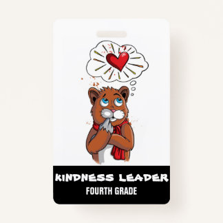 Kindness Leader Label badge Pass Fourth Grade Clas