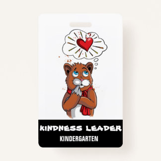 Kindness Leader Label Pass Badge Kindergarten
